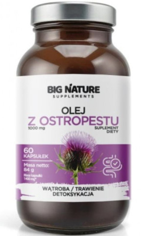 Olej z ostropestu 60 kapsułek Big Nature