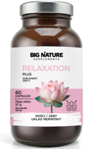 Relaxation Plus - Wsparcie dla układu nerwowego - 60 kapsułek Big Nature
