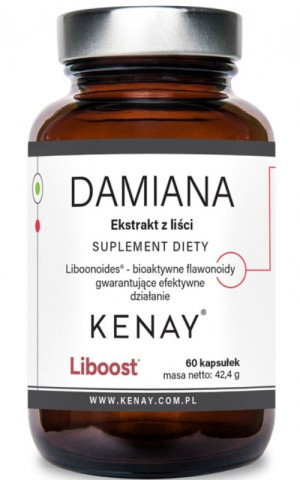 Kenay DAMIANA Ekstrakt z liści 60 kapsułek