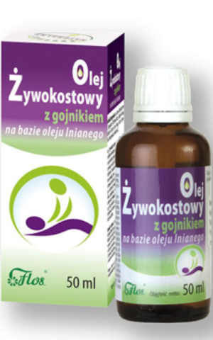FLOS Olej żywokostowy z gojnikiem na bazie oleju lnianego 50 ml
