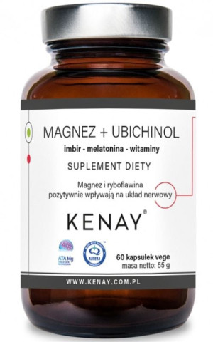 Kenay Magnez Ubichinol Imbir Melatonina Witaminy 60 kaps