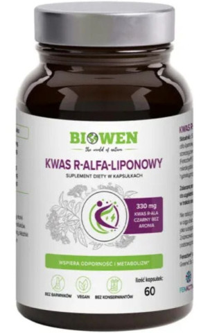 Biowen Kwas R-Alfa-Liponowy - 60 kapsułek