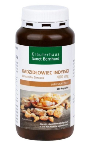 Kadzidłowiec indyjski ekstrakt (Boswellia Serrata) 180 kapsułek Sanct Bernhard