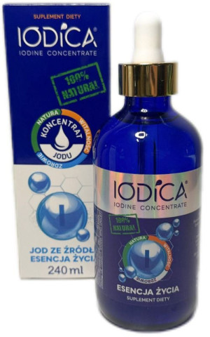 Naturalny koncentrat jodu 240 ml (szkło) IODICA