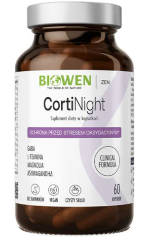 Biowen Cortinight - kortyzol noc - 60 kapsułek