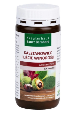 Kasztanowiec i liście winorośli 120 kaps Sanct Bernhard