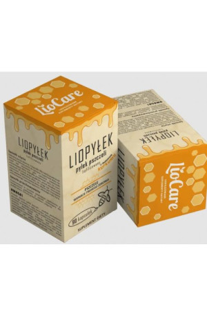 Liopyłek - pyłek pszczeli liofilizowany z kurkumą 90 kaps. Lio-Care