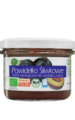 Powidełko śliwkowe BIO bez dodatku cukru 180 g BIO FOOD