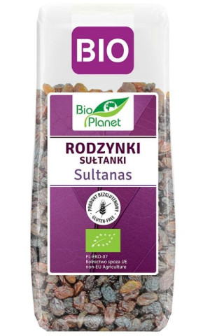 Rodzynki sułtanki bezglutenowe BIO 200 g BIO PLANET