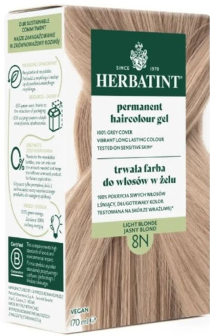 Herbatint Trwała farba herbatint Jasny blond 8N 150 ml
