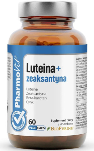 Pharmovit Clean Label - Luteina + zeaksantyna - 60 kapsułek