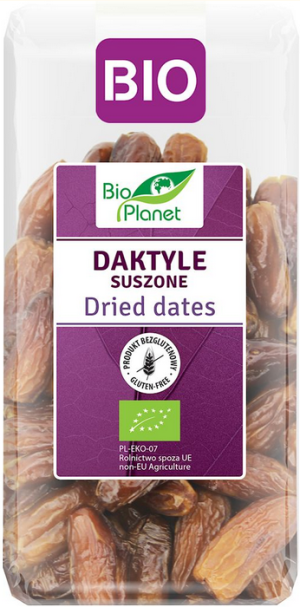 Daktyle bez pestek suszone bezglutenowe BIO 400g BIO PLANET