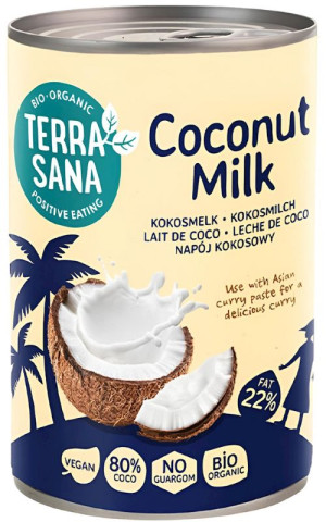 TERRASANA Coconut milk - napój kokosowy (22% tłuszczu) BIO 400ml
