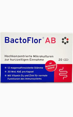 BactoFlor AB - na ochronę jelit - 20 kapsułek Intercell