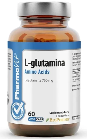 Pharmovit Clean Label L-glutamina 60 kapsułek