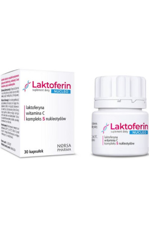 Laktoferin Nucleo laktoferyna + nukleotydy 30 kaps Norsa Pharma