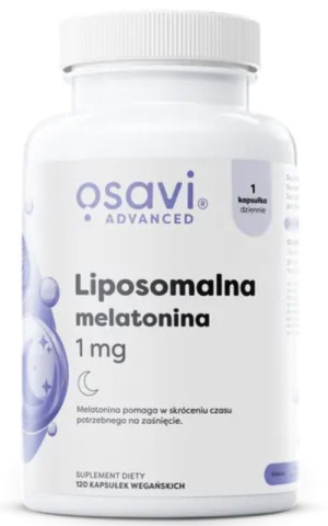 Osavi Liposomalna melatonina 1 mg 120 kaps wegańskich