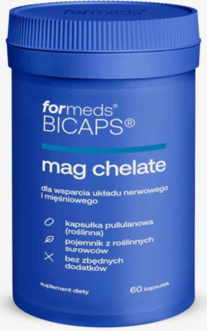 Bicaps mag chelate Diglicynian magnezu 60 kaps Formeds