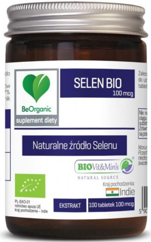 Selen Bio 100 mcg 100 tabletek BeOrganic