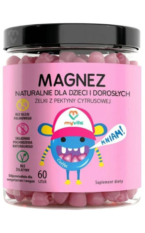 Myvita Żelki naturalne MAGNEZ 60 sztuk