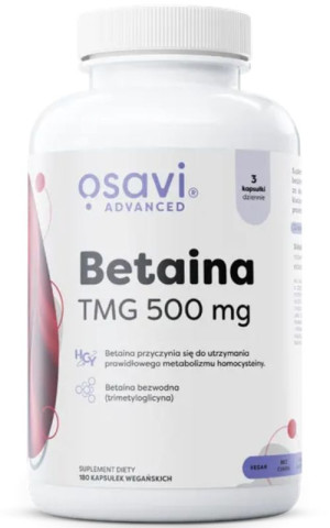 Osavi Betaina TMG 500 mg 180 kaps