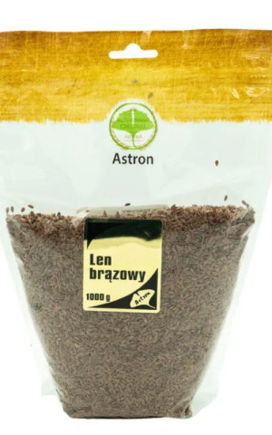 Len brązowy ziarno 1000 g Astron