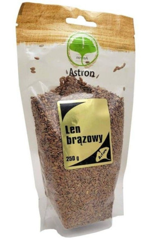 Len brązowy ziarno 250 g Astron