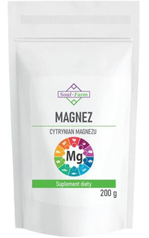 Cytrynian magnezu (magnez) 200g Soul-Farm