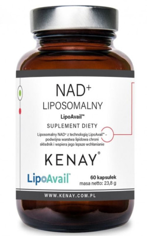 Kenay NAD+ LIPOSOMALNY LipoAvail® 60 kapsułek