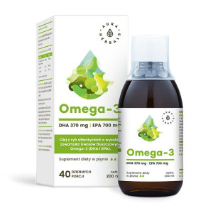 Omega-3 DHA 370 mg i EPA 700mg - 200 ml Aura Herbals