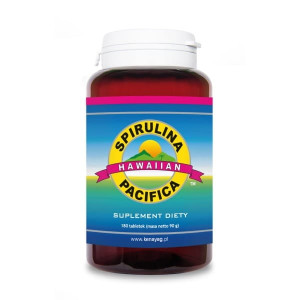 Spirulina Pacifica hawajska 180 tabletek 500 mg, CyanoTech