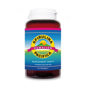 Spirulina Pacifica hawajska 120 tabletek 500 mg, CyanoTech