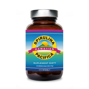 Spirulina Pacifica hawajska 60 tabletek 500 mg, CyanoTech