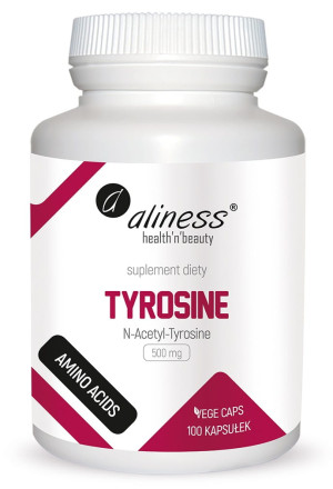 Aliness Tyrozyna N-Acetyl-Tyrosine 500 mg 100 kaps