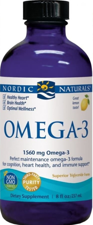 Nordic Naturals Omega-3 1560 mg EPA/DHA z ryb głębinowych cytryna 237 ml