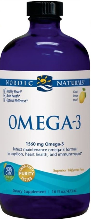 Nordic Naturals Omega-3 1560 mg EPA/DHA z ryb głębinowych cytryna 473 ml