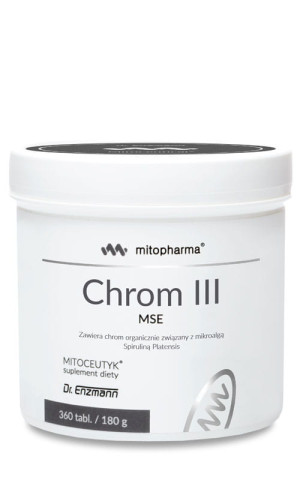 Mito-Pharma Chrom trójwartościowy MSE, 360 tabletek - Dr Enzmann