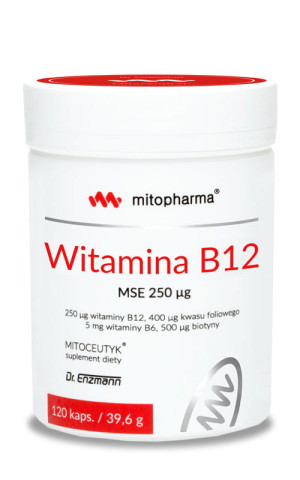 Mito-Pharma Witamina B12 MSE 250, Dr Enzmann 120 kapsułek