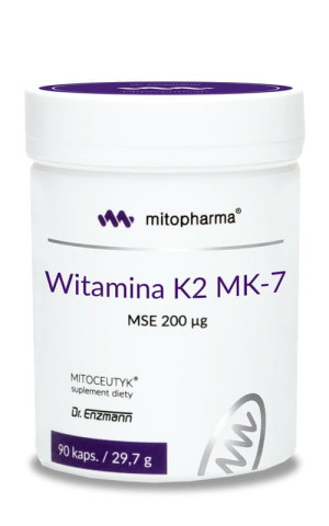 Mito-Pharma Dr Enzmann Witamina K2 MK-7 MSE 200 (90 kapsułek)