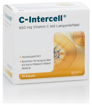 C-Intercell Witamina C przedłużone uwalnianie - 650 mg 90 kaps.