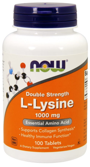 Now Foods L-lizyna 1000mg - 100 tabletek