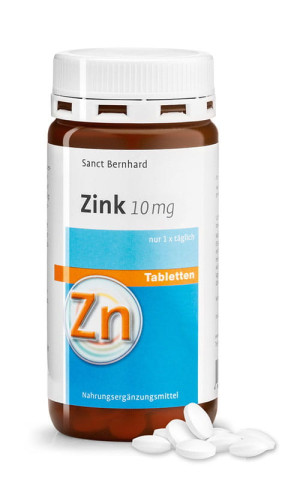 Cynk 10 mg 210 tabl Sanct Bernhard