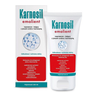 Karnosil Emolient 200ml, Naprawczo-kojące z jonami srebra, Karnozyna, Dermokosmetyk