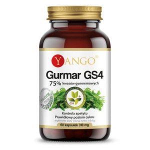 Yango Gurmar GS4® 75% kwasów gymnemowych - Gymnema sylve 60 kaps