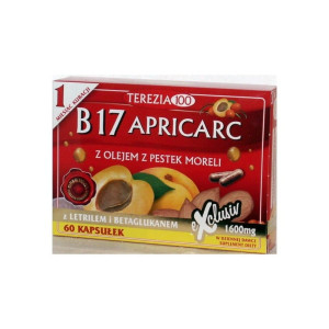 Amigdalina Apricarc B17 Witamina B 17 amigdalina , letril, betaglukan 60 kaps. Terezia