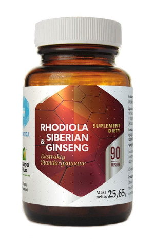 Rhodiola & Siberian Ginseng 90 kaps. Hepatica