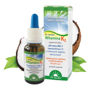 Witamina K2 MK-7 w kroplach 20 ml Dr. Jacob's