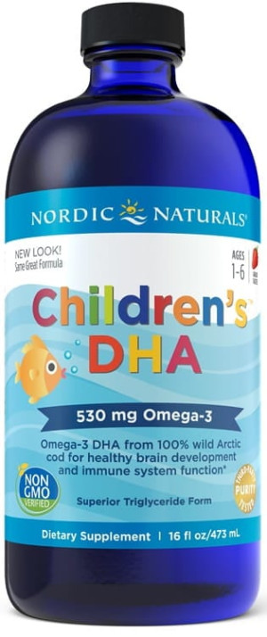 Nordic Naturals Childrens DHA 530 mg truskawka 473 ml