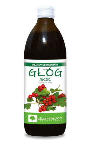 Sok Głóg Bez Konserwantów 500 ml Alter Medica