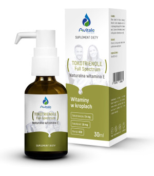 Naturalna witamina E(tokotrienole full spectrum) w kroplach 30 ml Avitale